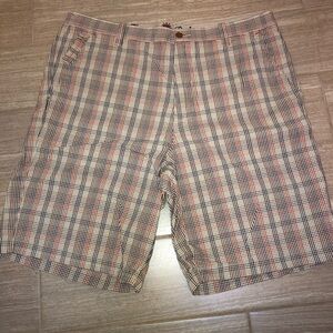 Tommy Bahama Plaid Men's Shorts - Size 36 - Black, White, Red